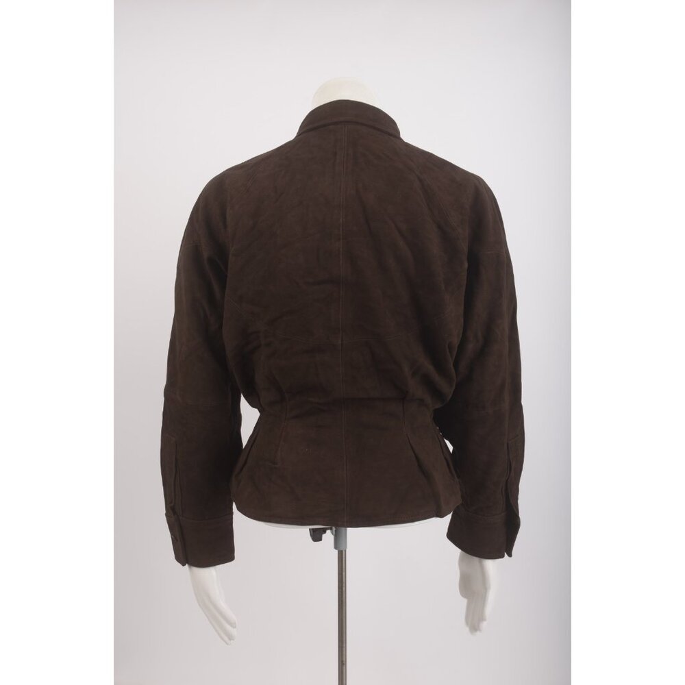 Zara Womans Jacket Coat 100% suede Leather Size XS Brown 1966/901 A/W 2024 NWT - Picture 8 of 9